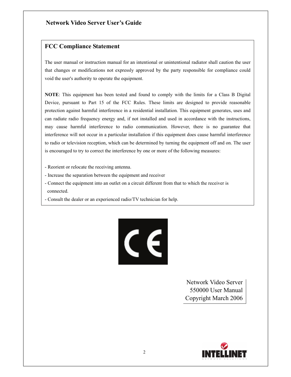 Intellinet Network Solutions 550000 User Manual | Page 2 / 78