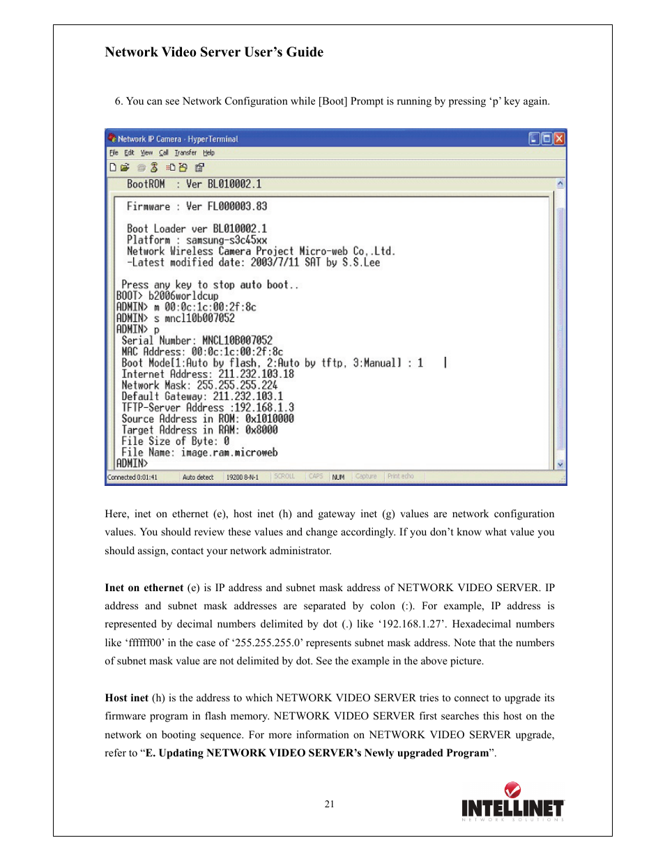 Network video server user’s guide | Intellinet Network Solutions 550000 User Manual | Page 21 / 78