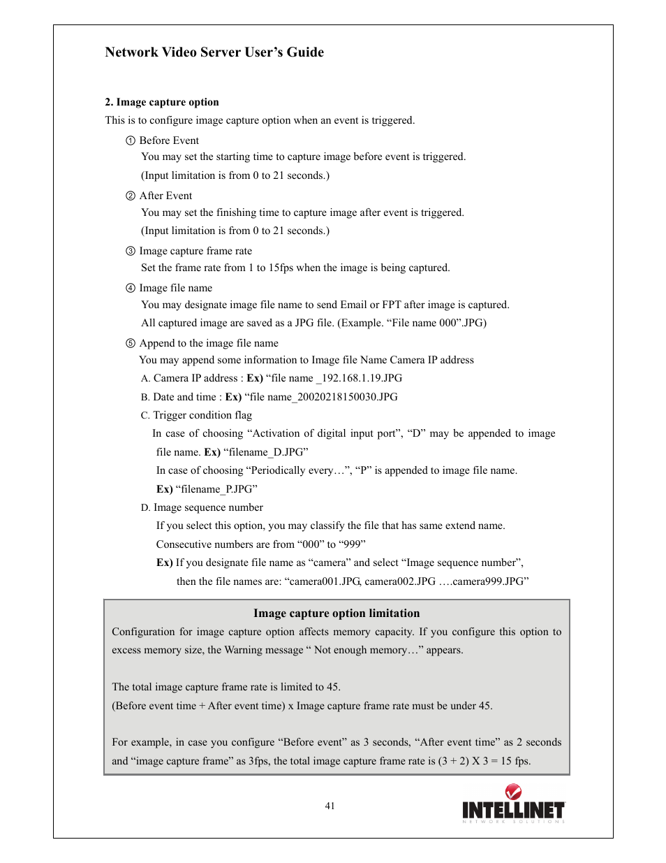 Network video server user’s guide | Intellinet Network Solutions 550000 User Manual | Page 41 / 78