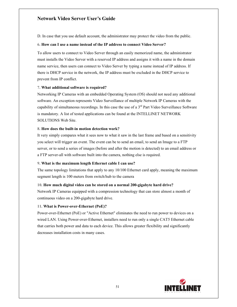 Network video server user’s guide | Intellinet Network Solutions 550000 User Manual | Page 51 / 78