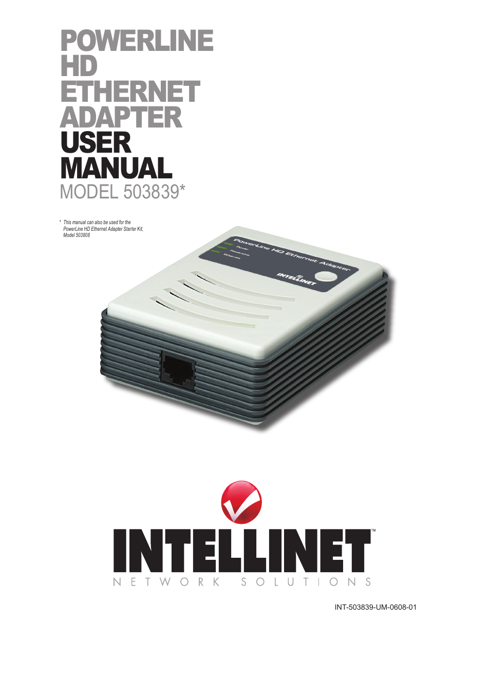 Intellinet Network Solutions PowerLine HD Ethernet Adapter 503839 User Manual | 12 pages