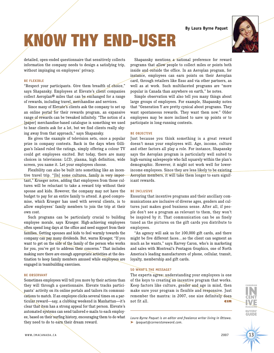 Know thy end-user | Incentive Publications PM40801507 User Manual | Page 13 / 48