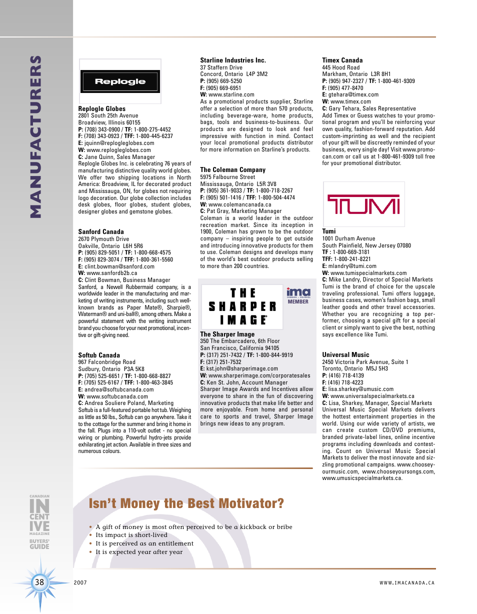 Isn’t money the best motivator | Incentive Publications PM40801507 User Manual | Page 38 / 48