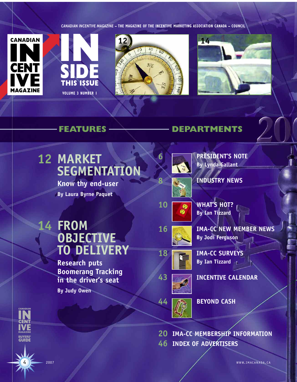 Side, 12 market segmentation, 14 from objective to delivery | Incentive Publications PM40801507 User Manual | Page 4 / 48