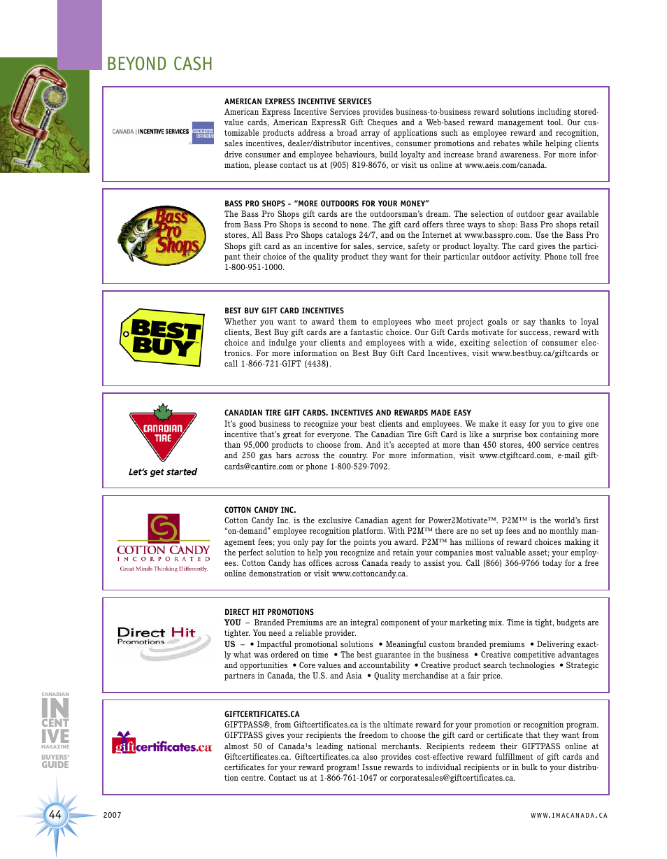 Beyond cash | Incentive Publications PM40801507 User Manual | Page 44 / 48