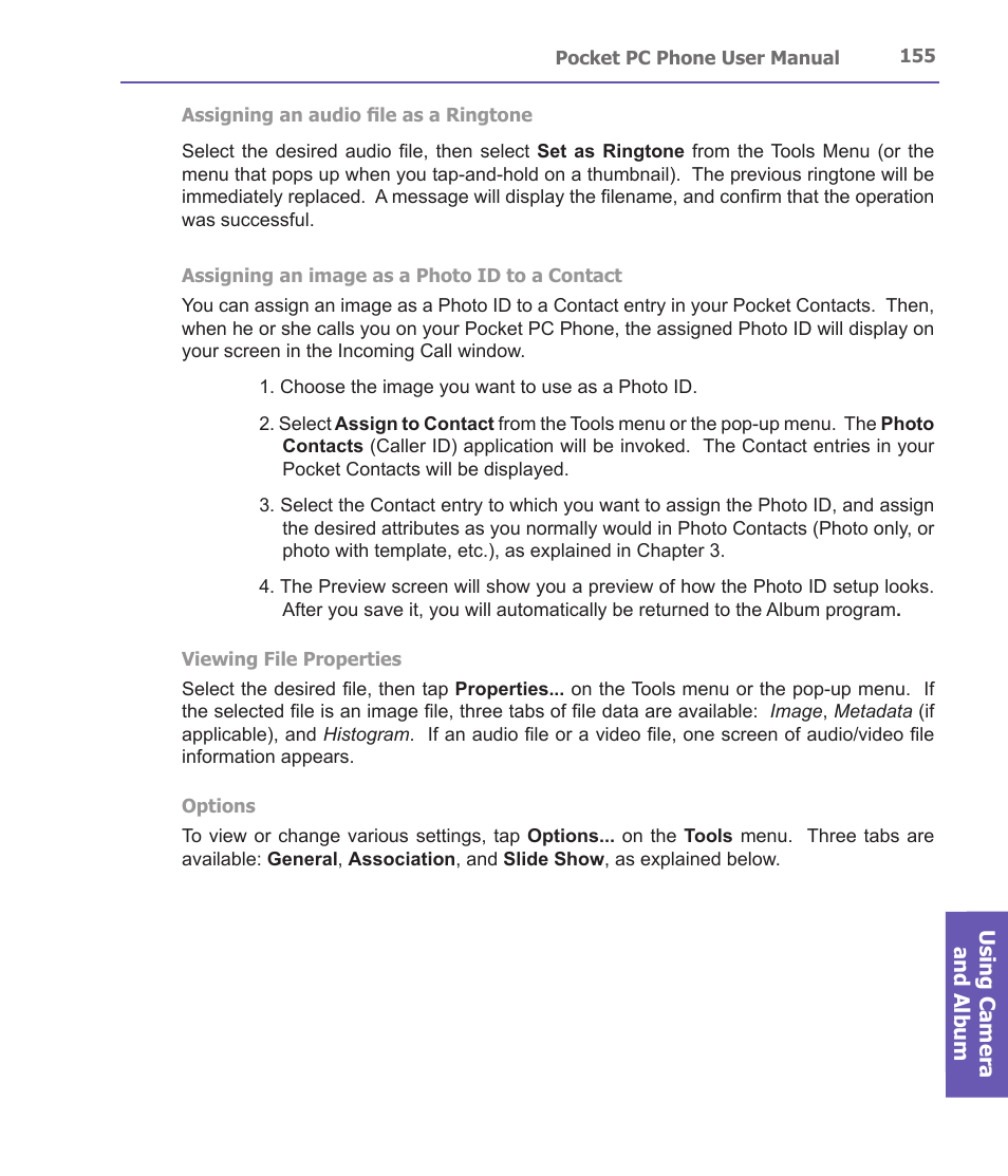 i-mate PDA2 User Manual | Page 155 / 177
