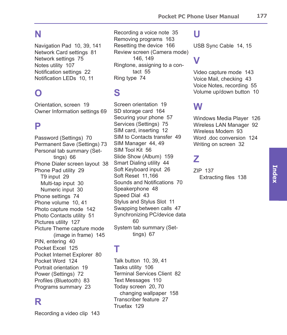 i-mate PDA2 User Manual | Page 177 / 177