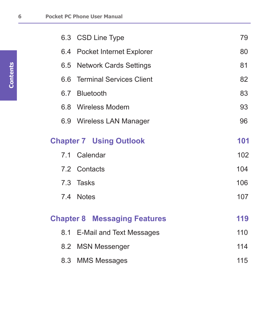 i-mate PDA2 User Manual | Page 6 / 177