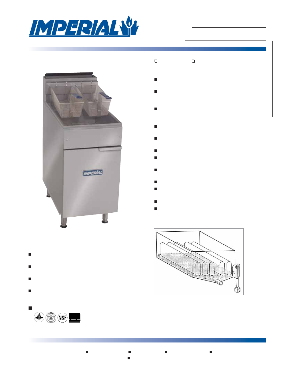 Imperial Range IFS-75 User Manual | 2 pages