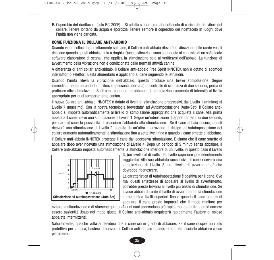 Innotek Automatic No-bark Collar BC-50E User Manual | Page 35 / 48