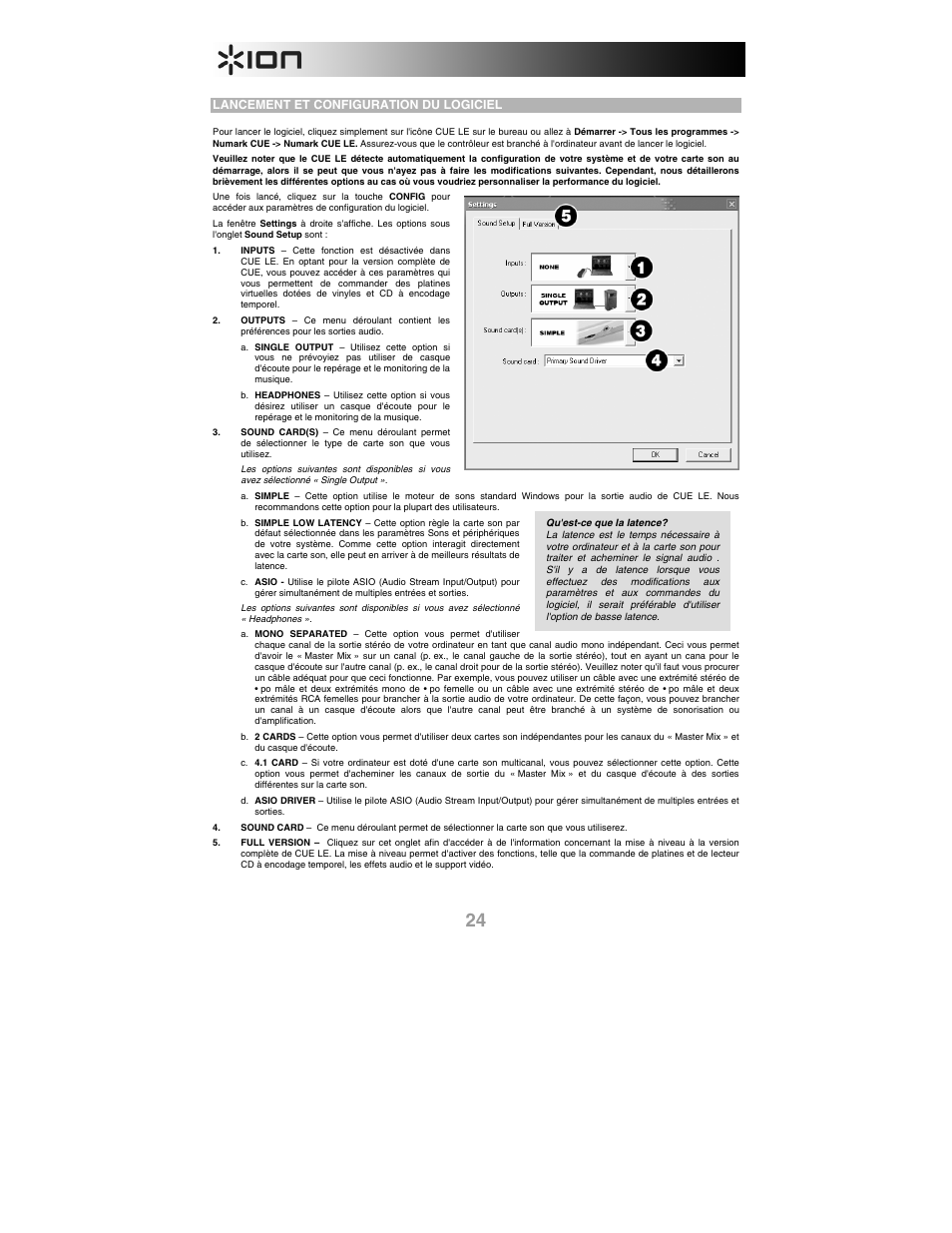 Lancement et configuration du logiciel | ION iCUE User Manual | Page 24 / 56