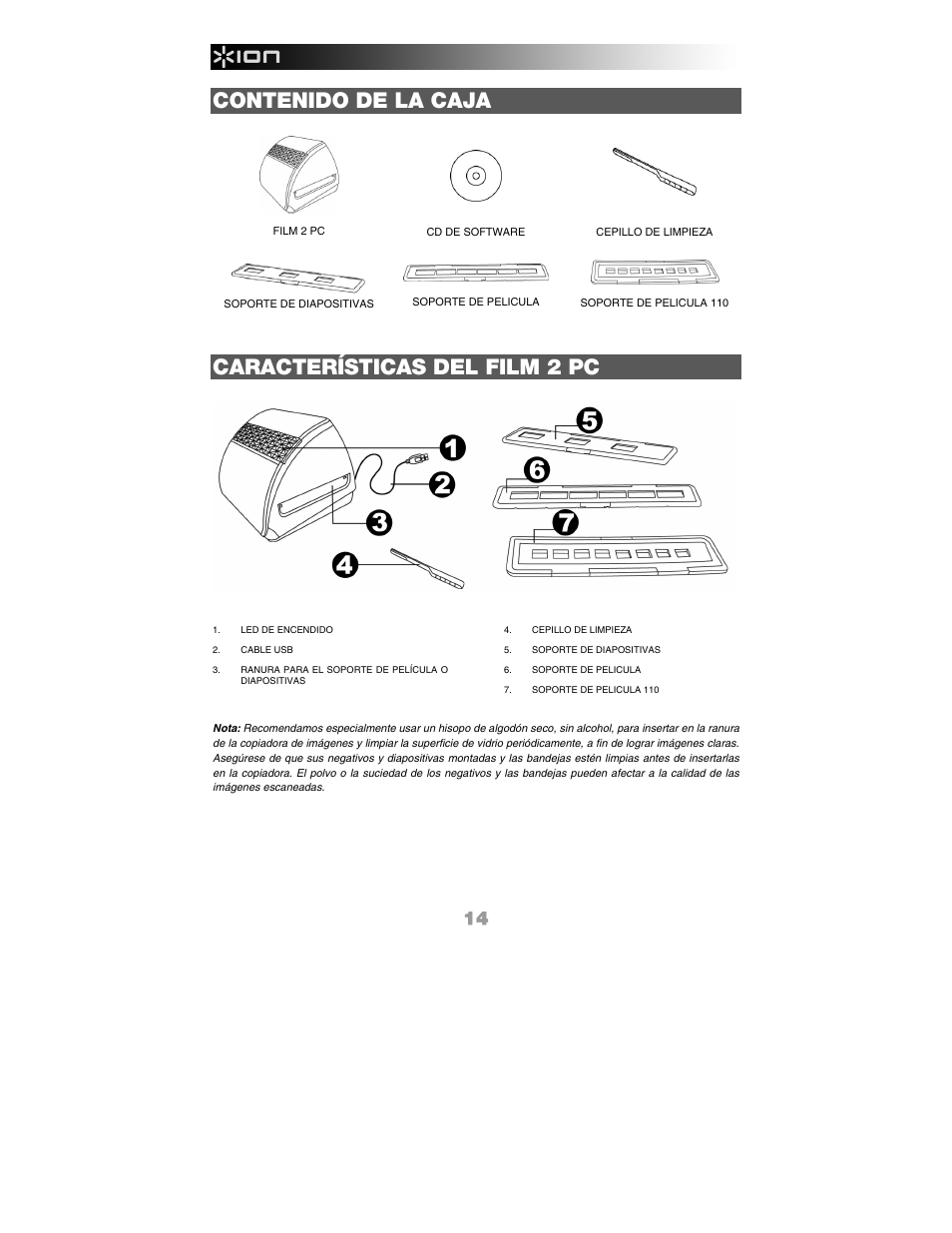 ION FILM 2 PC User Manual | Page 14 / 64