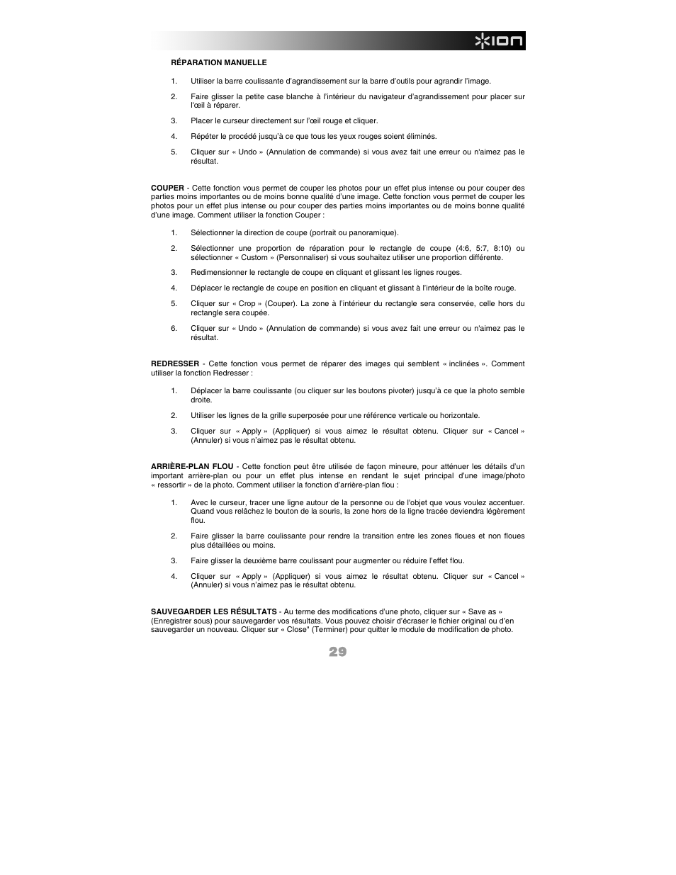 ION FILM 2 PC User Manual | Page 29 / 64