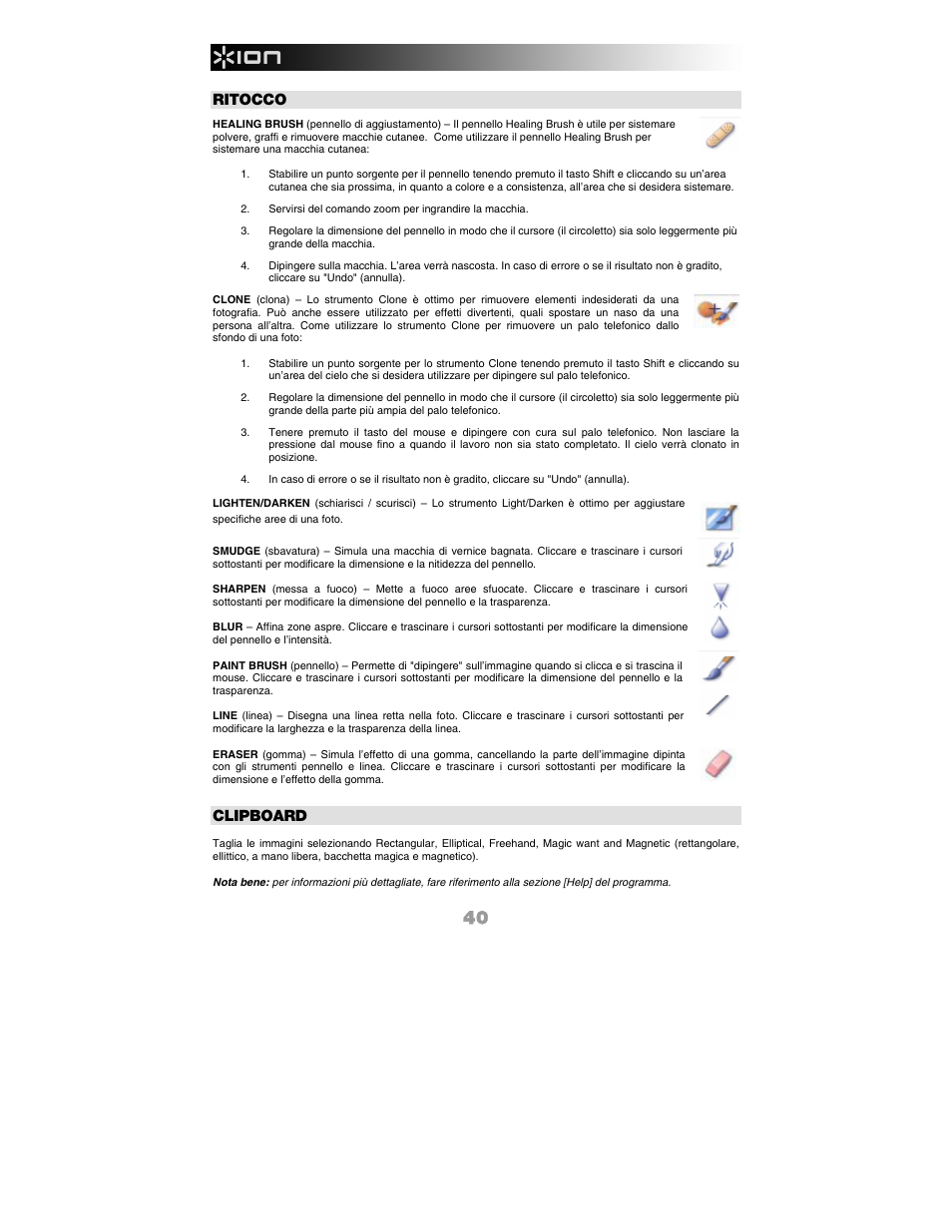 ION FILM 2 PC User Manual | Page 40 / 64