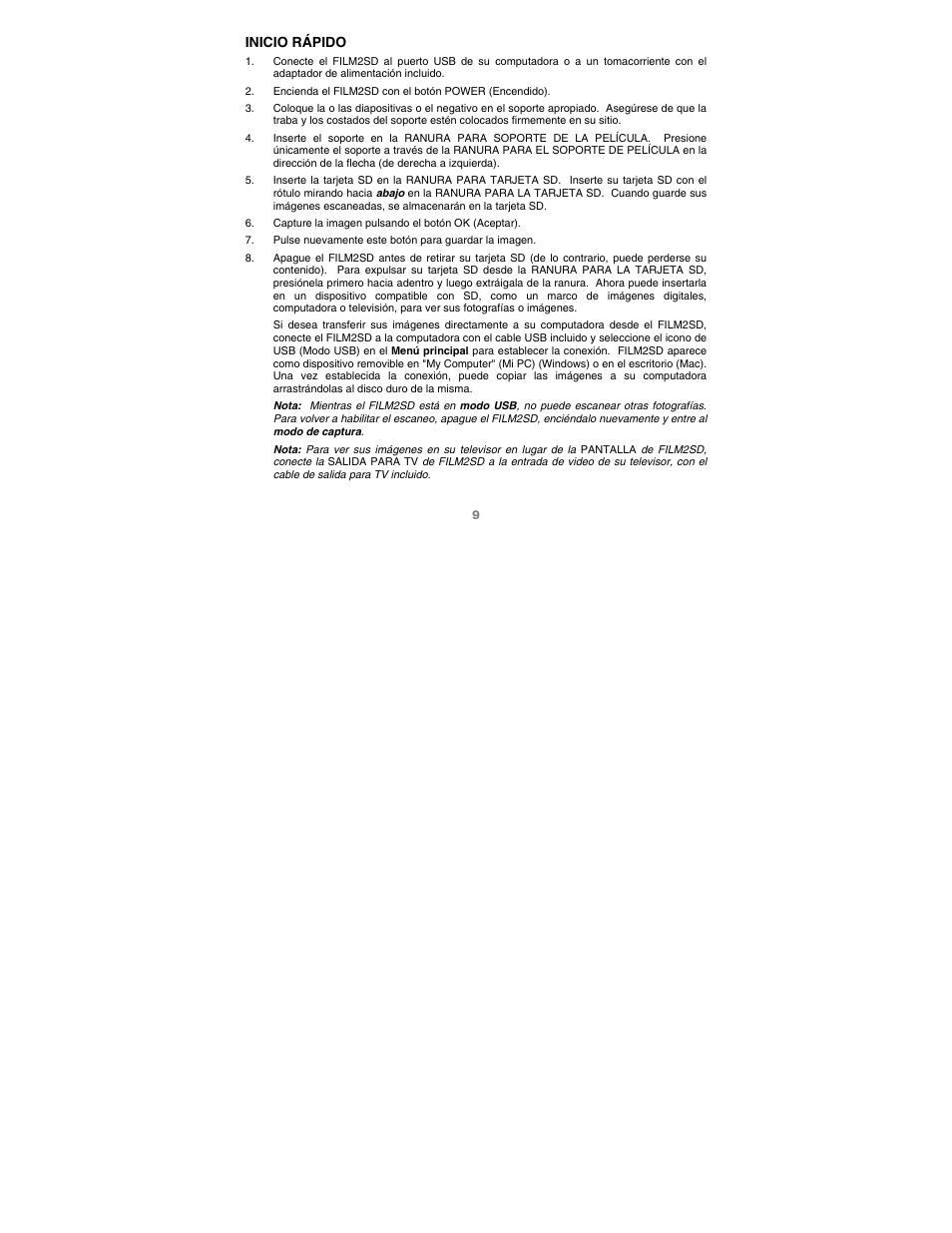 ION Audio Film 2 SD (Black) User Manual | Page 11 / 40