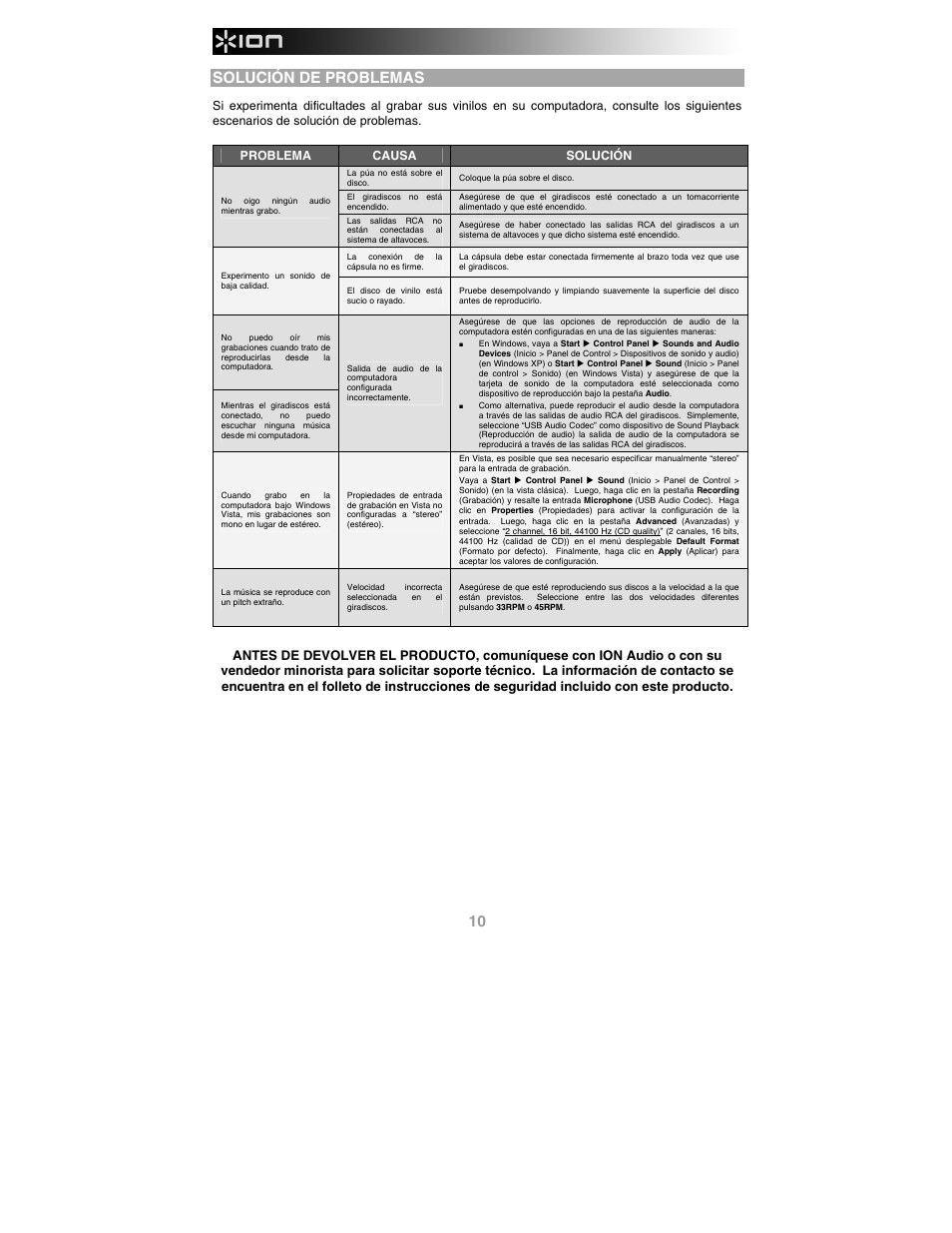 ION PROFILE PRO User Manual | Page 10 / 28