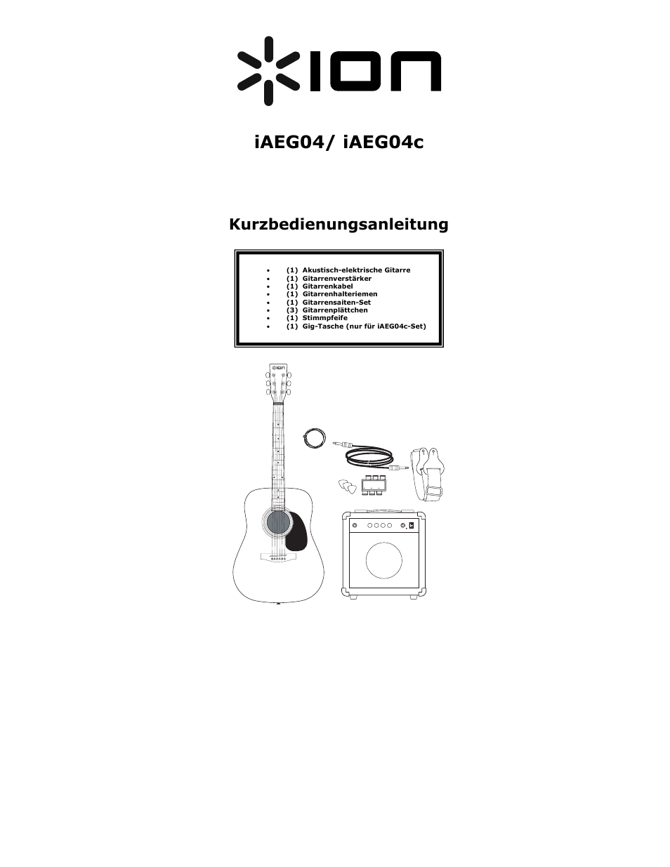 Kurzbedienungsanleitung | ION iAEG04 User Manual | Page 13 / 20