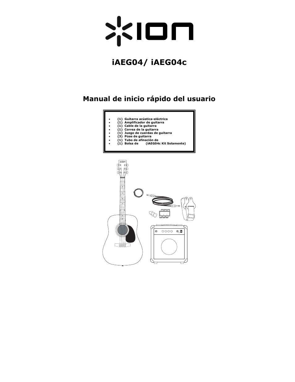 Manual de inicio rápido del usuario | ION iAEG04 User Manual | Page 5 / 20