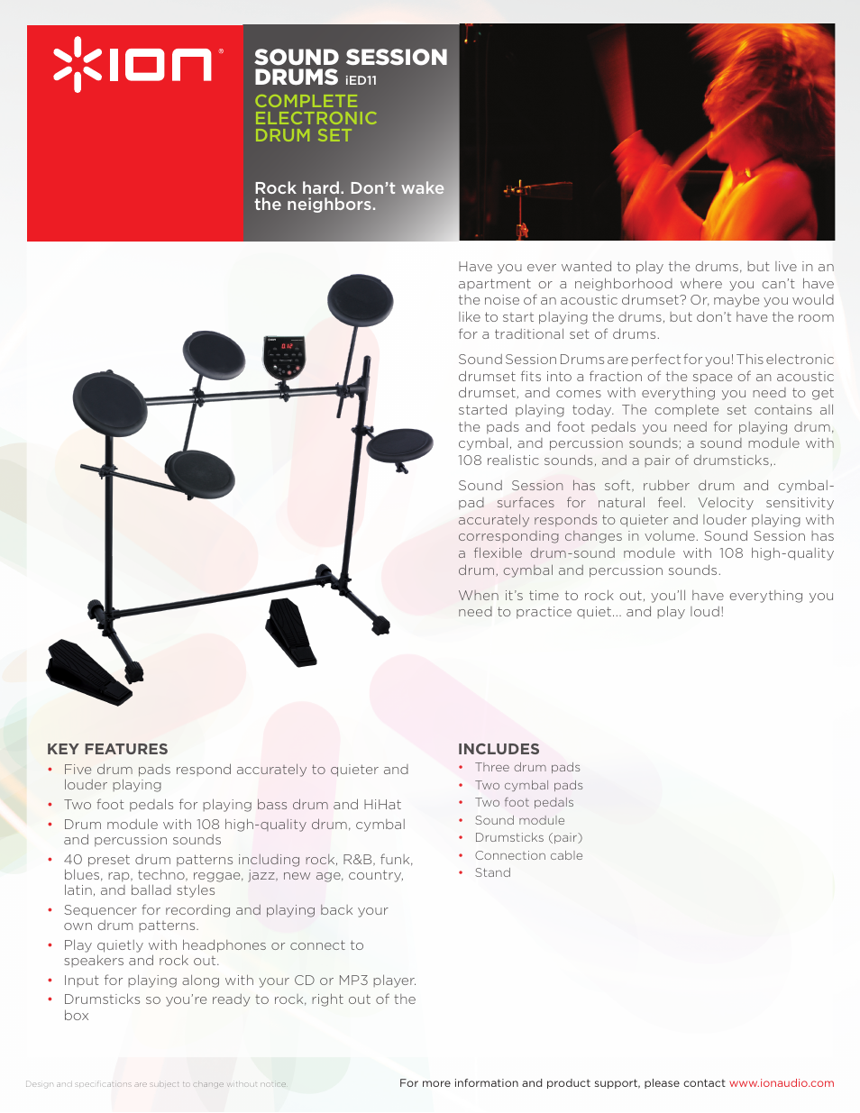 ION SOUND SESSION iED11 User Manual | 1 page