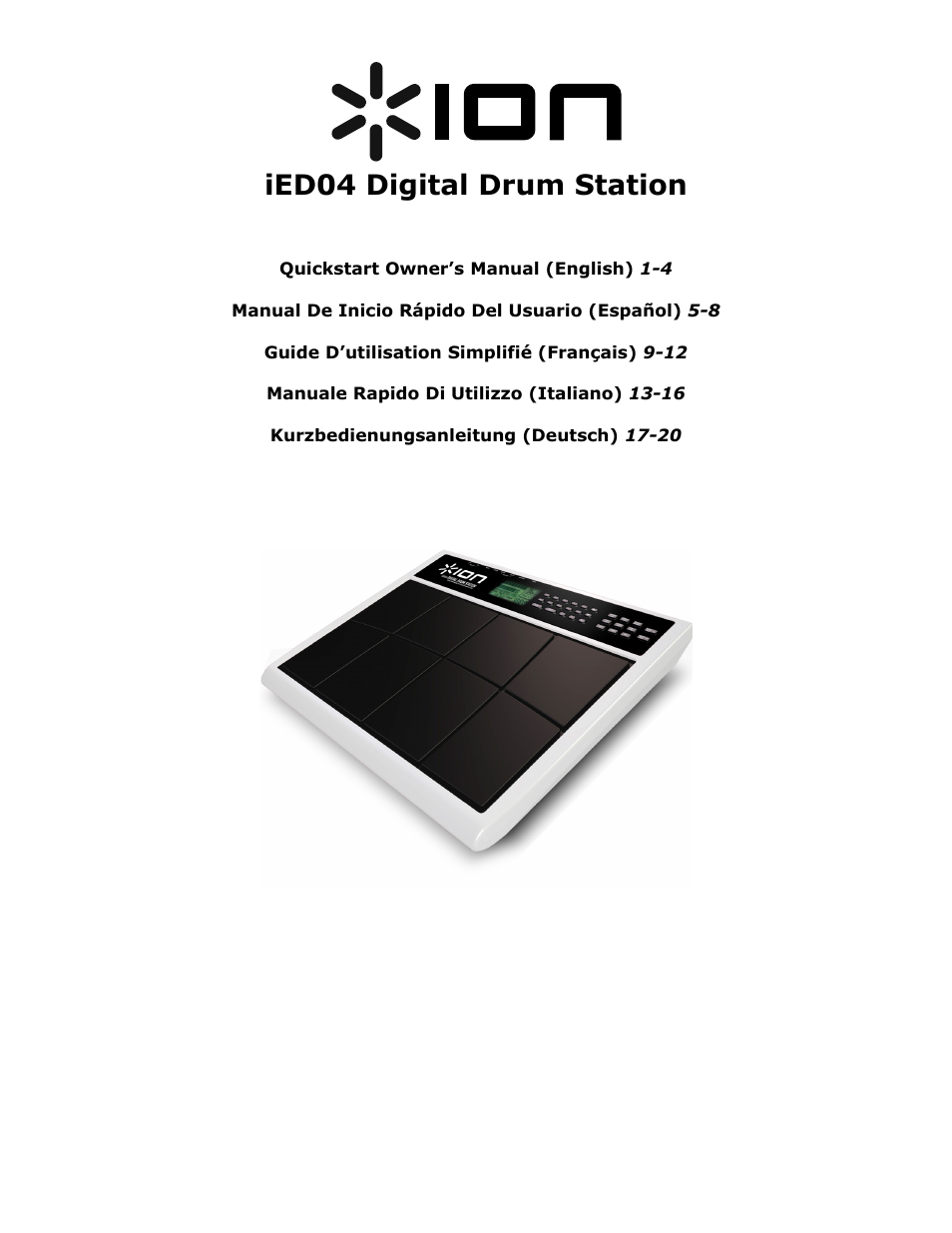 ION IED04 User Manual | 24 pages