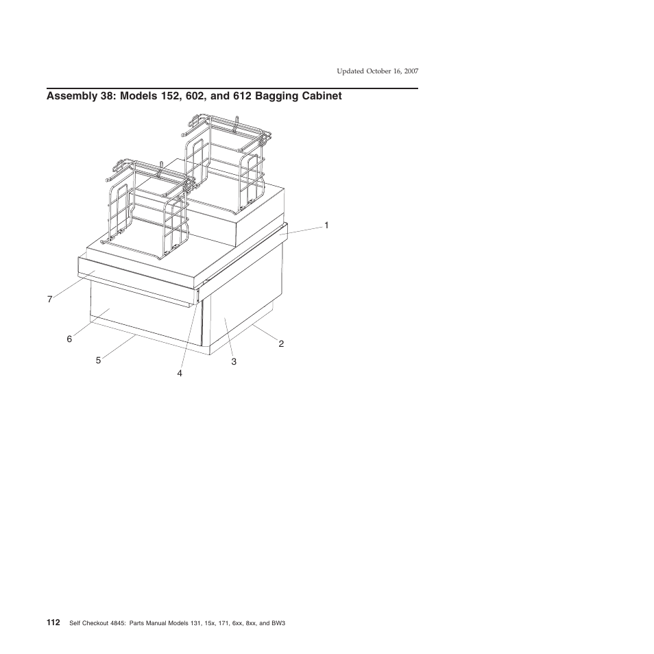 Assembly, Models, Bagging | Cabinet | IBM 8xx User Manual | Page 124 / 156