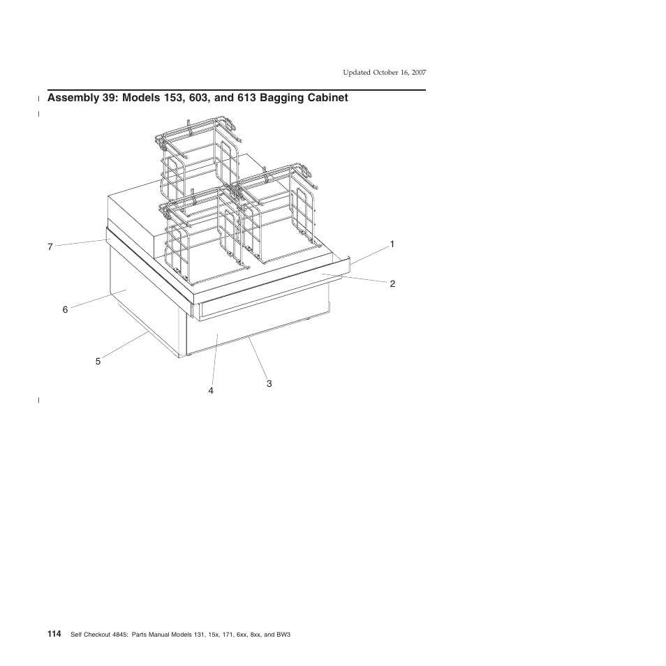 Assembly, Models, Bagging | Cabinet | IBM 8xx User Manual | Page 126 / 156