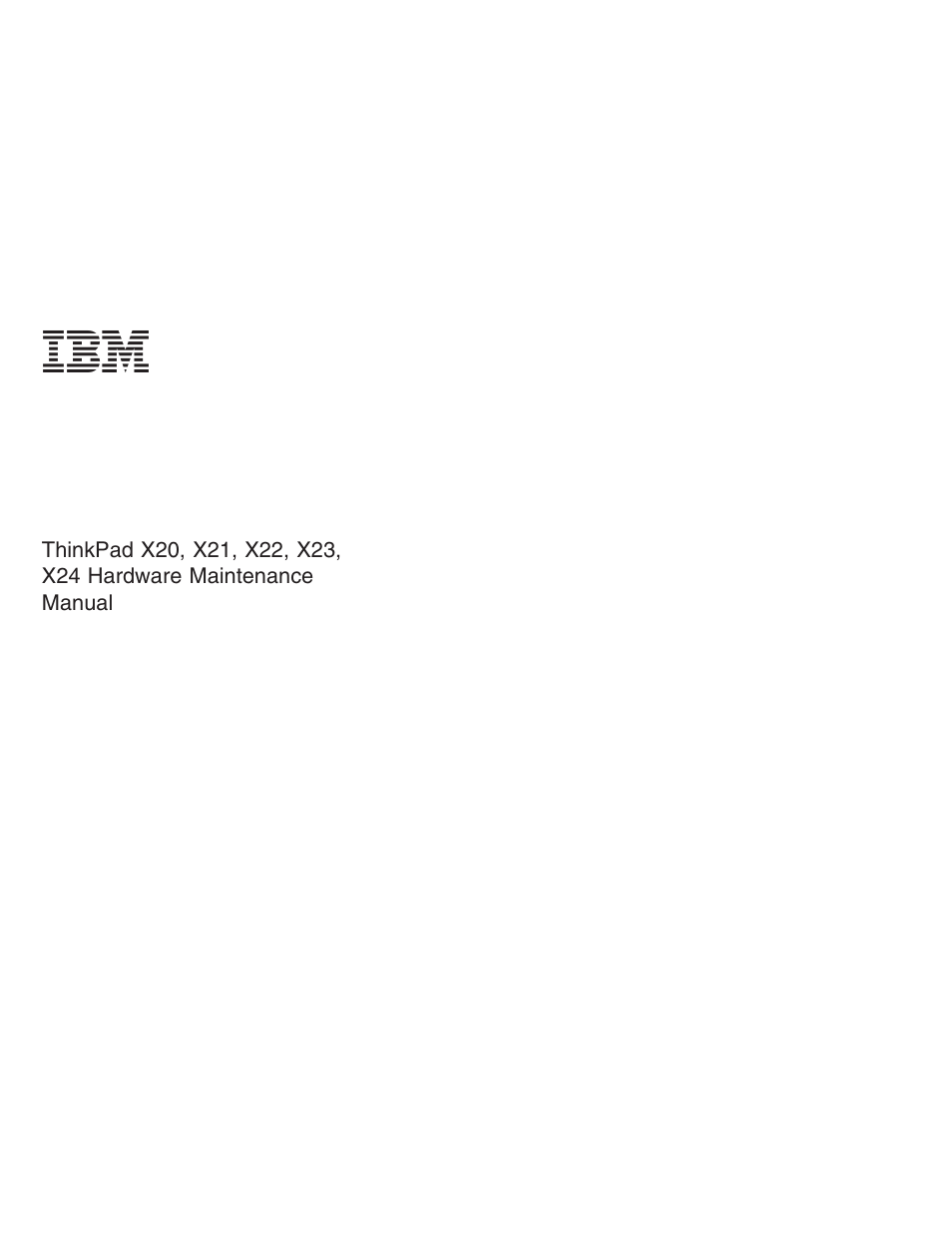 IBM X23 User Manual | 141 pages