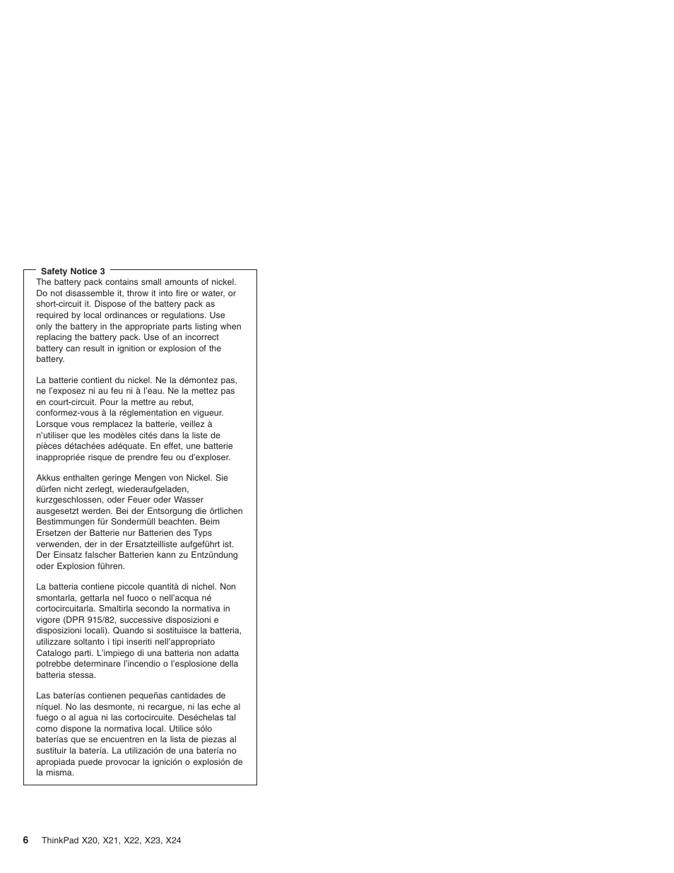 IBM X23 User Manual | Page 10 / 141
