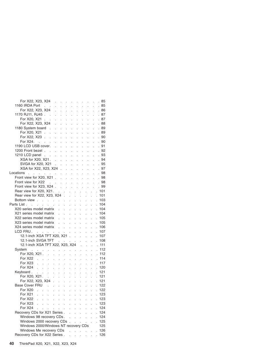 IBM X23 User Manual | Page 44 / 141