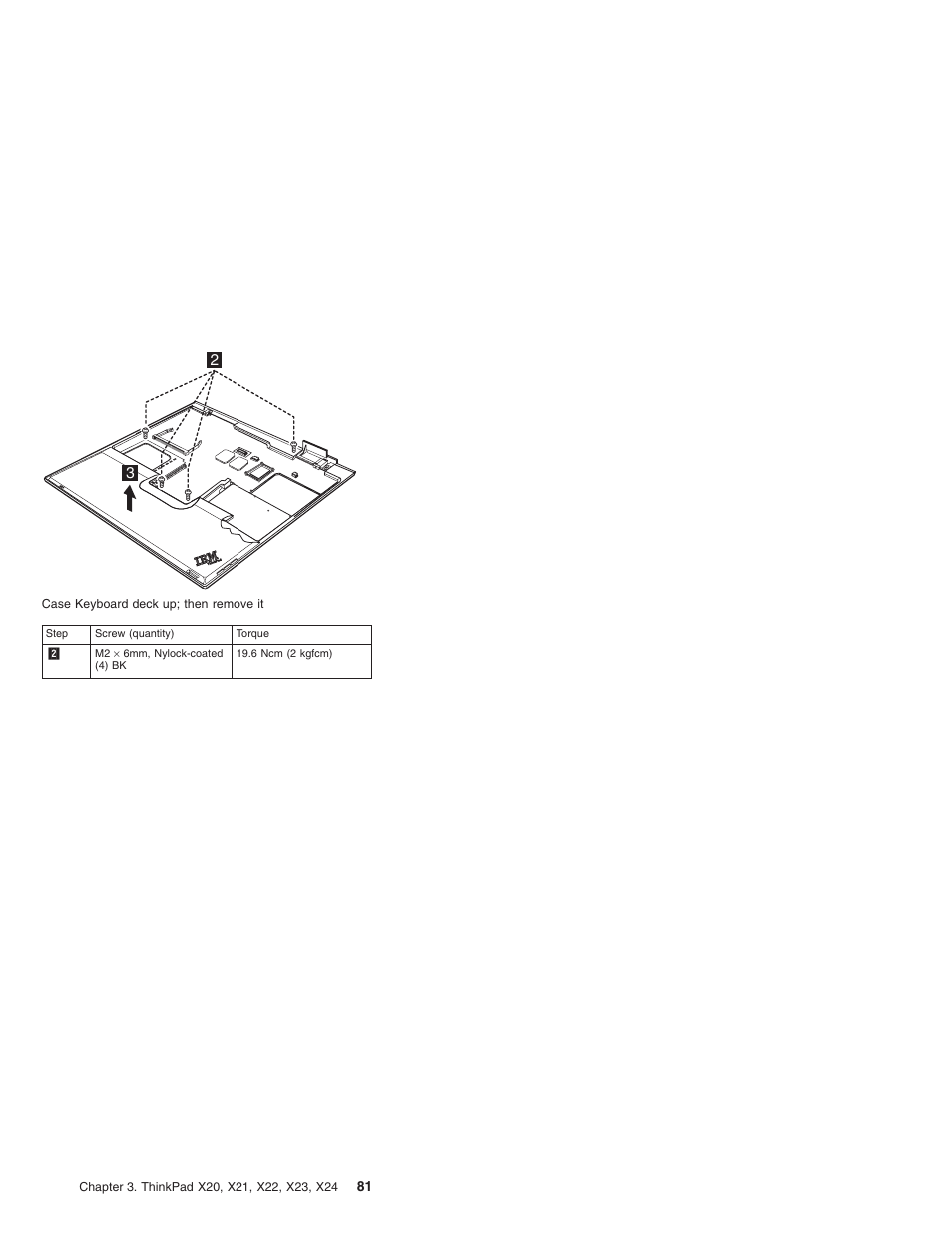 For x22, x23, x24 | IBM X23 User Manual | Page 85 / 141