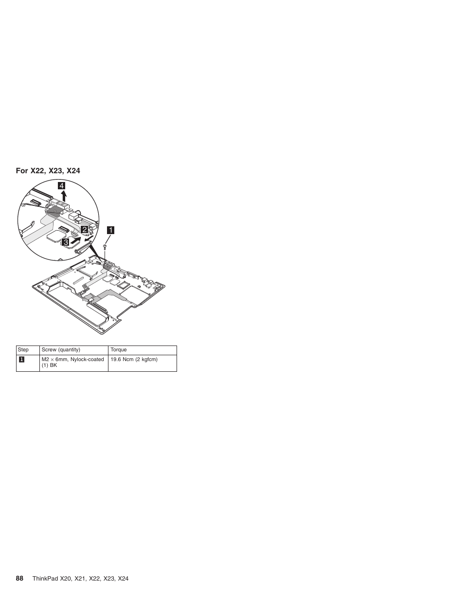 For x22, x23, x24 | IBM X23 User Manual | Page 92 / 141