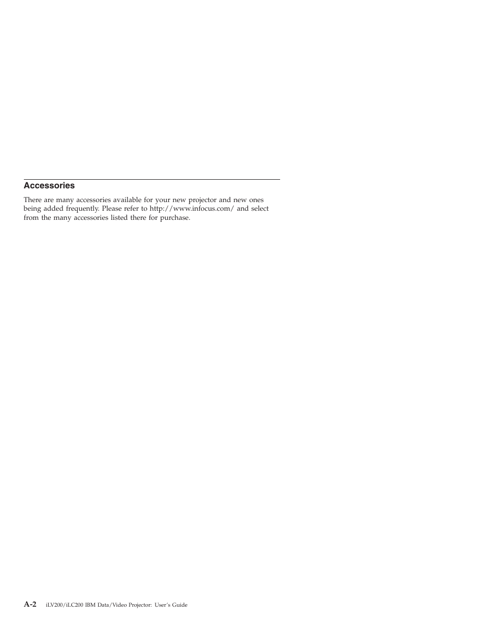 Accessories | IBM ILC200 User Manual | Page 42 / 76