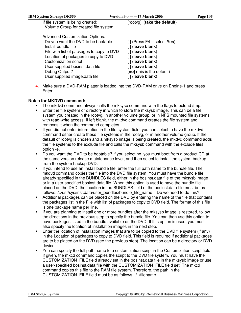 IBM DR550 User Manual | Page 105 / 128