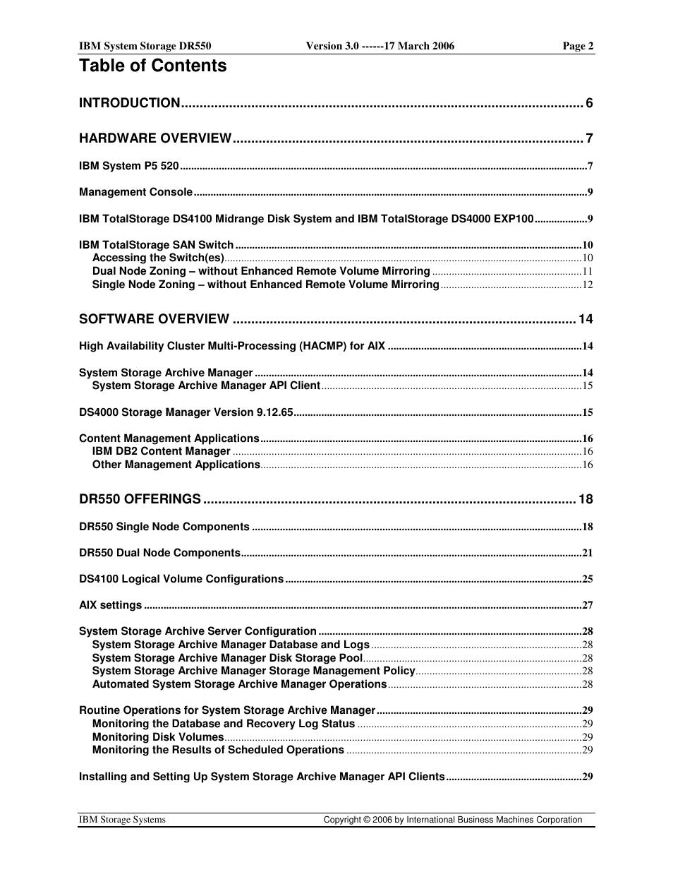 IBM DR550 User Manual | Page 2 / 128