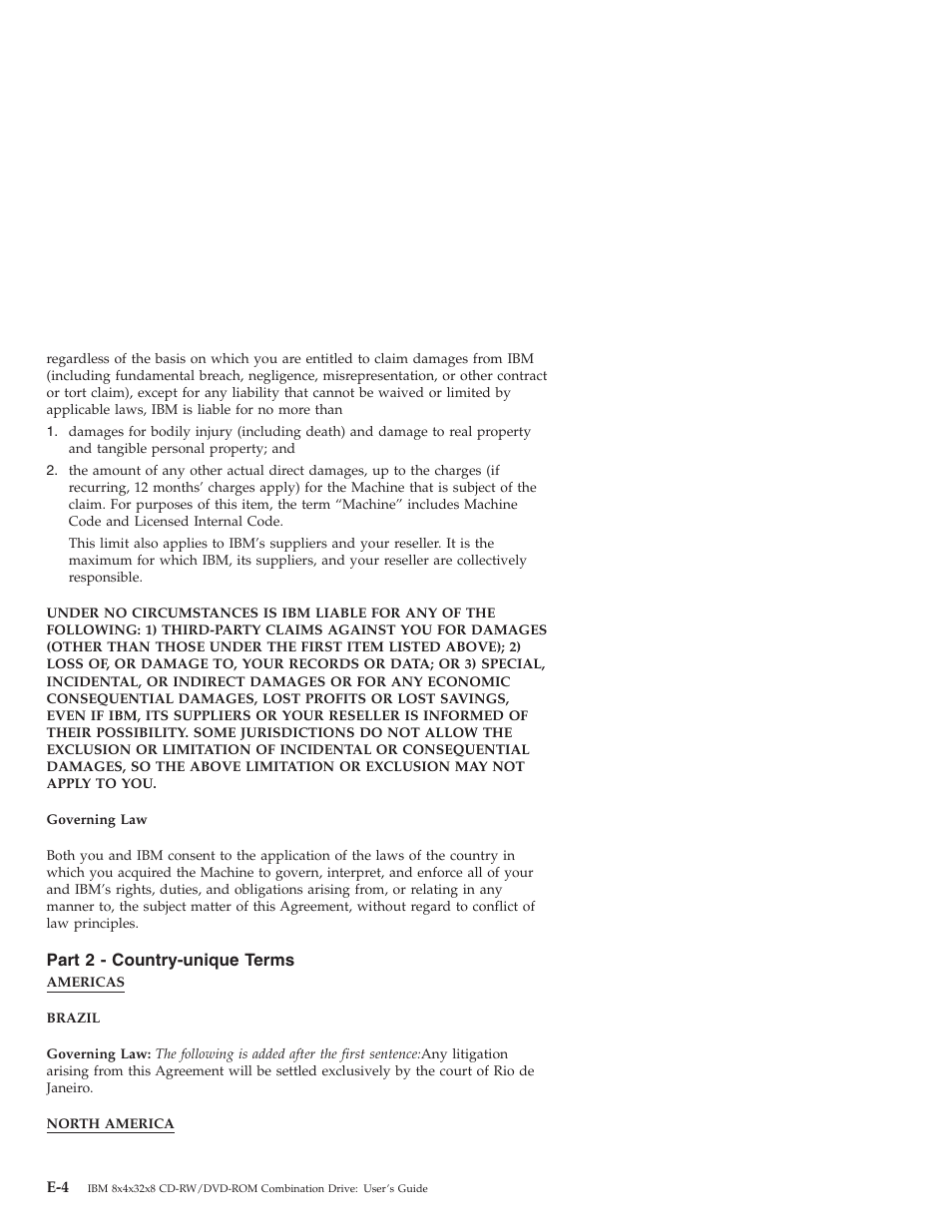 Part 2 - country-unique terms | IBM 22P6959 User Manual | Page 36 / 50