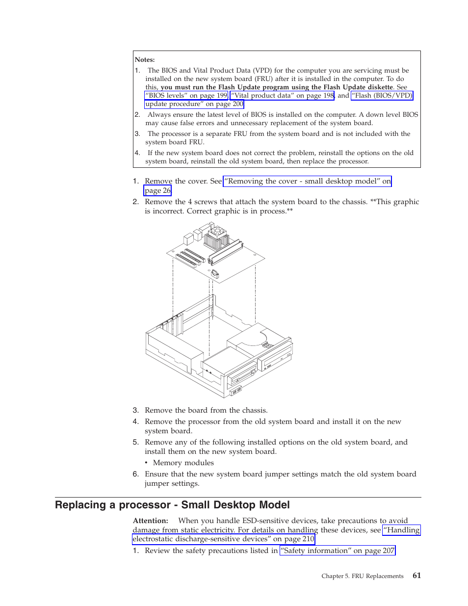 Replacing a processor - small desktop model | IBM 6341 User Manual | Page 69 / 252