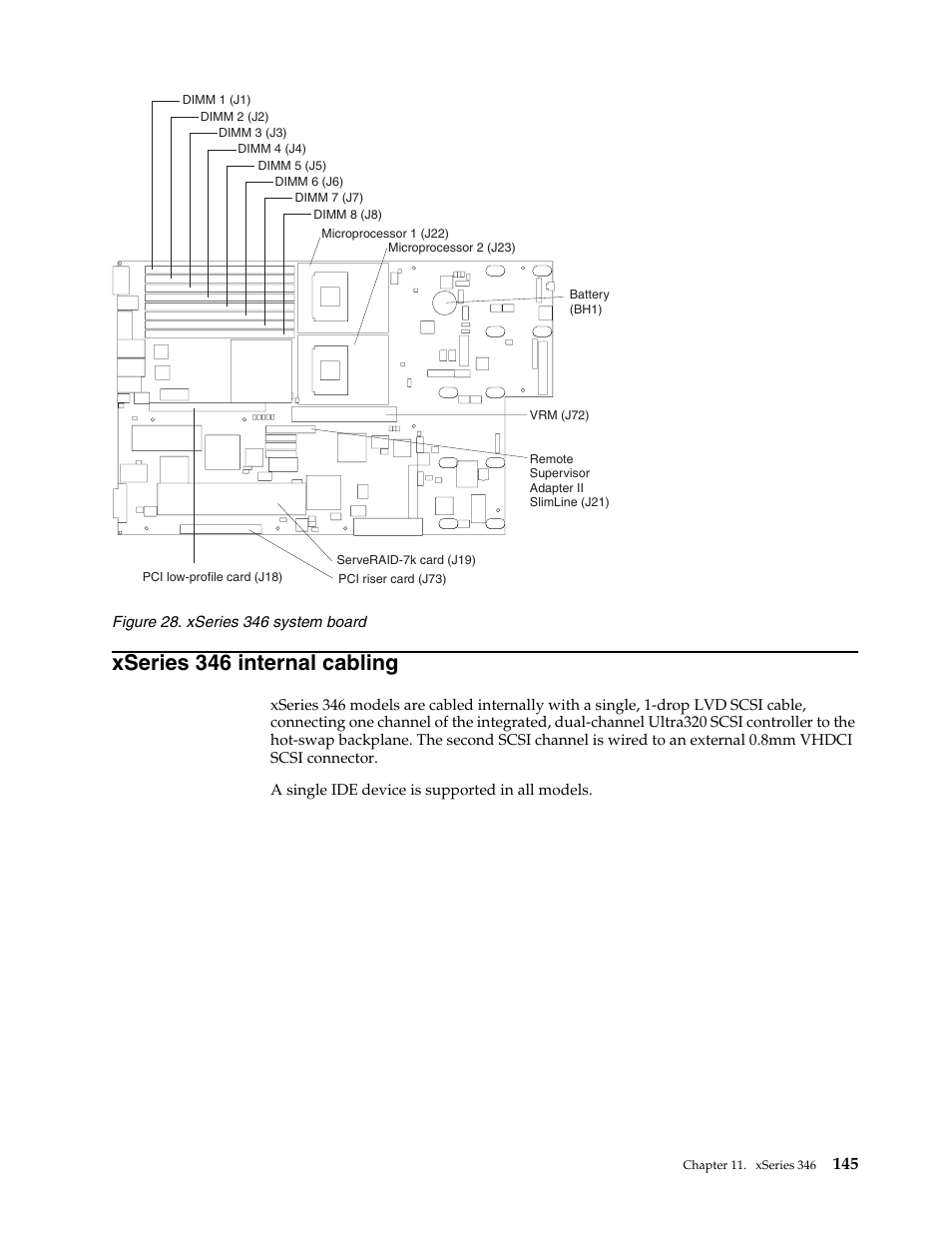 Xseries 346 internal cabling | IBM SCOD-3ZVQ5W User Manual | Page 153 / 548