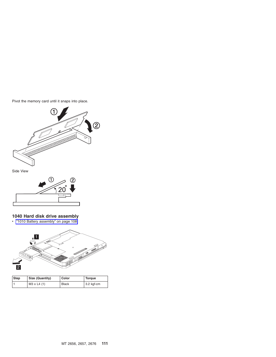 1040 hard disk drive assembly | IBM R31 User Manual | Page 117 / 235