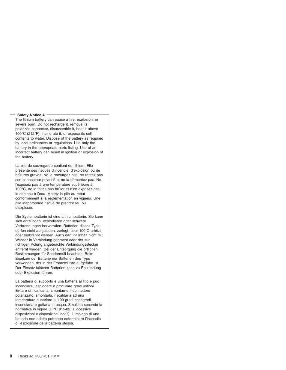 IBM R31 User Manual | Page 14 / 235
