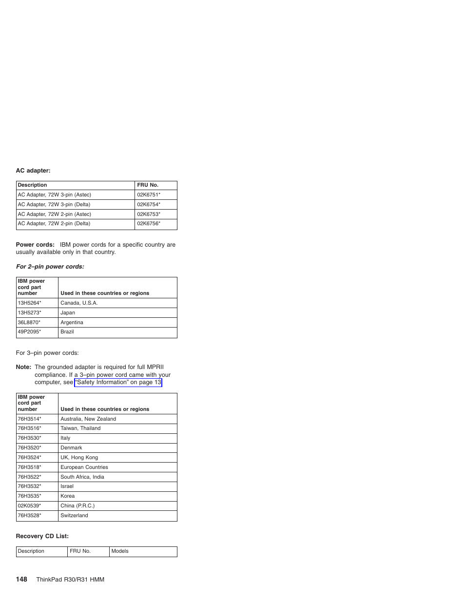 IBM R31 User Manual | Page 154 / 235