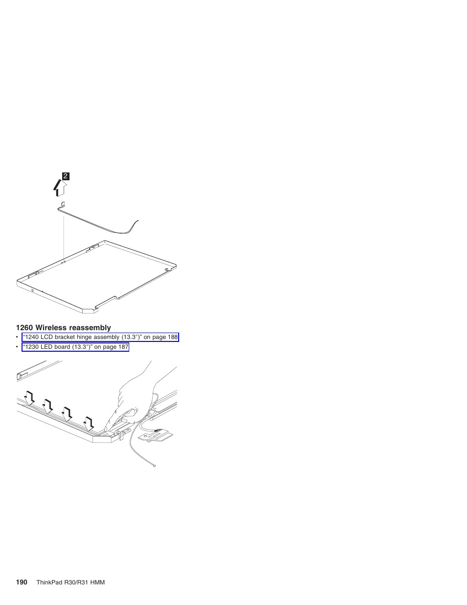 1260 wireless reassembly | IBM R31 User Manual | Page 196 / 235