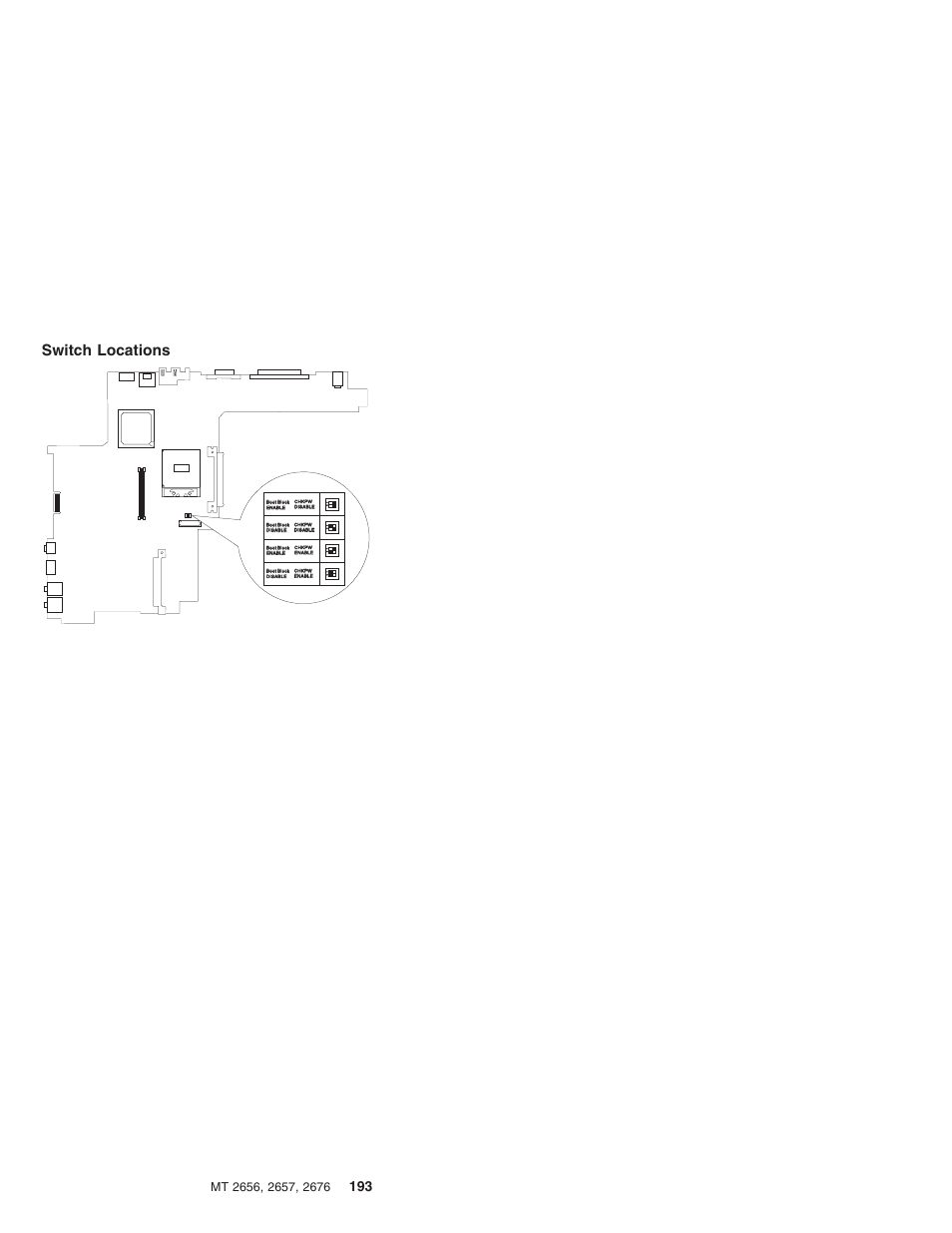 Switch locations | IBM R31 User Manual | Page 199 / 235