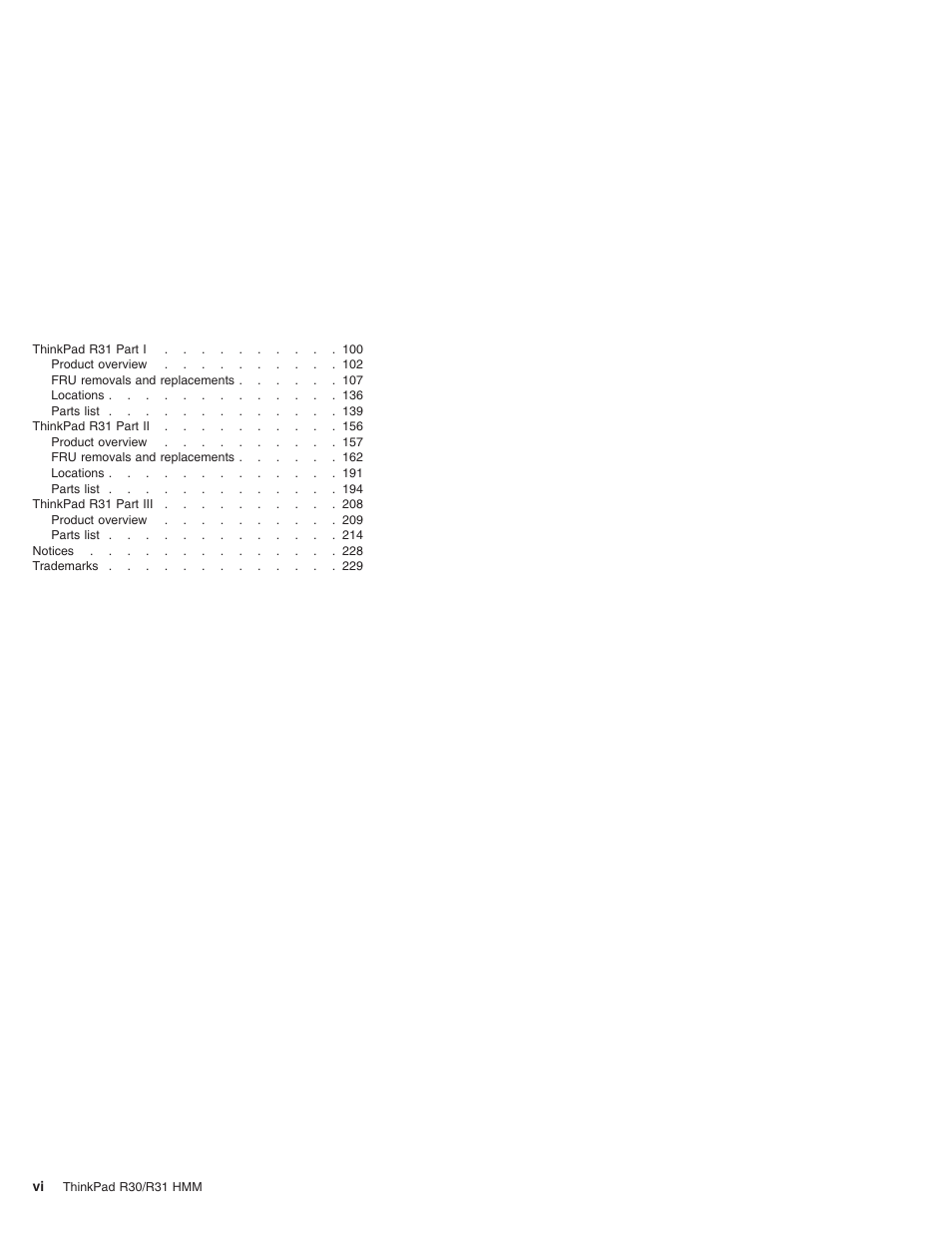 IBM R31 User Manual | Page 6 / 235