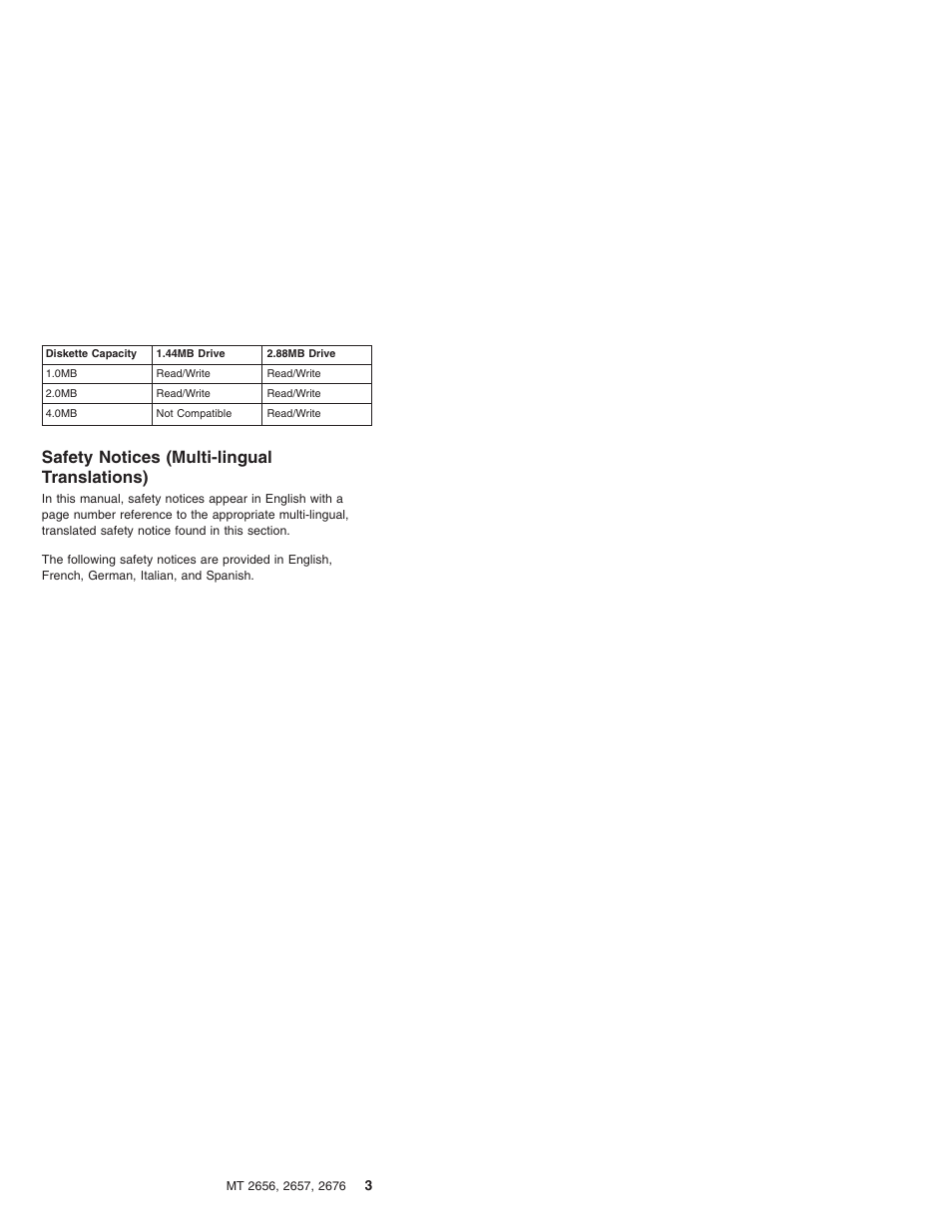 Safety notices (multi-lingual translations) | IBM R31 User Manual | Page 9 / 235