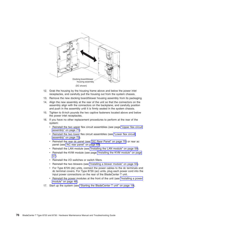 IBM BladeCenter T Type 8720 User Manual | Page 86 / 180