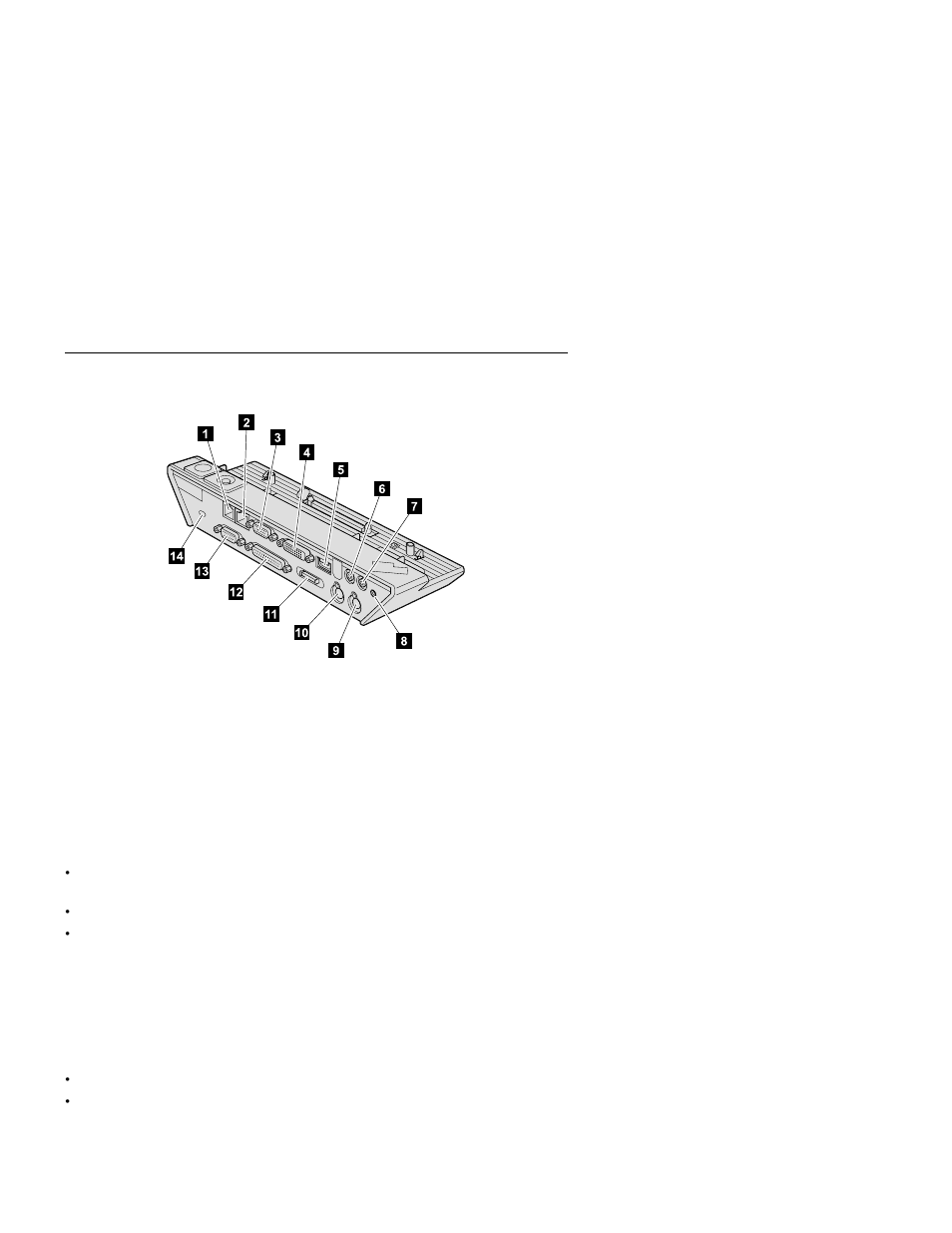 Rear views | IBM ThinkPad Mini Dock User Manual | Page 9 / 22