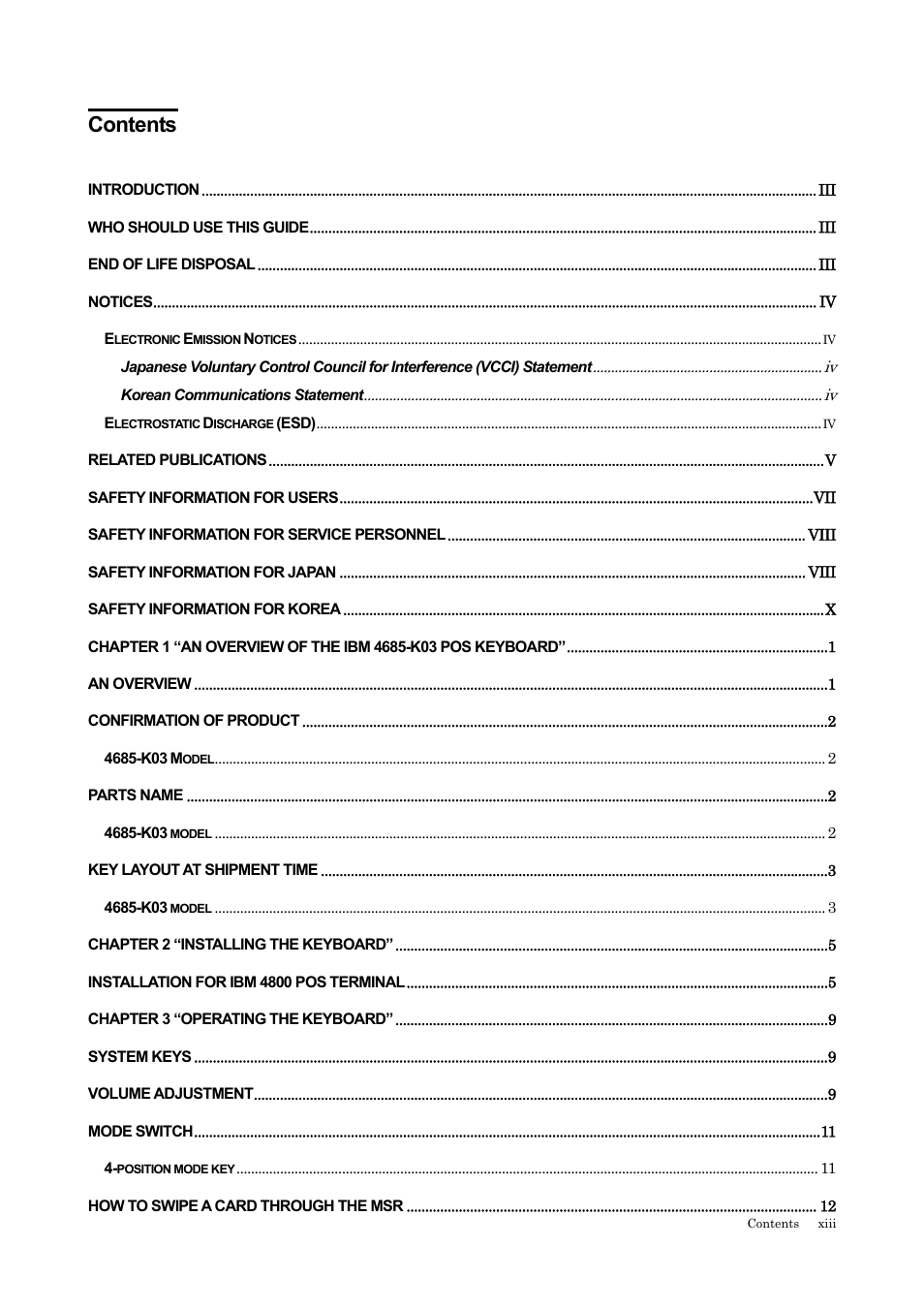 IBM 4685-K03 User Manual | Page 13 / 50