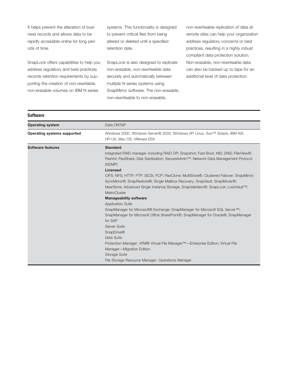 Software | IBM N7000 User Manual | Page 5 / 8