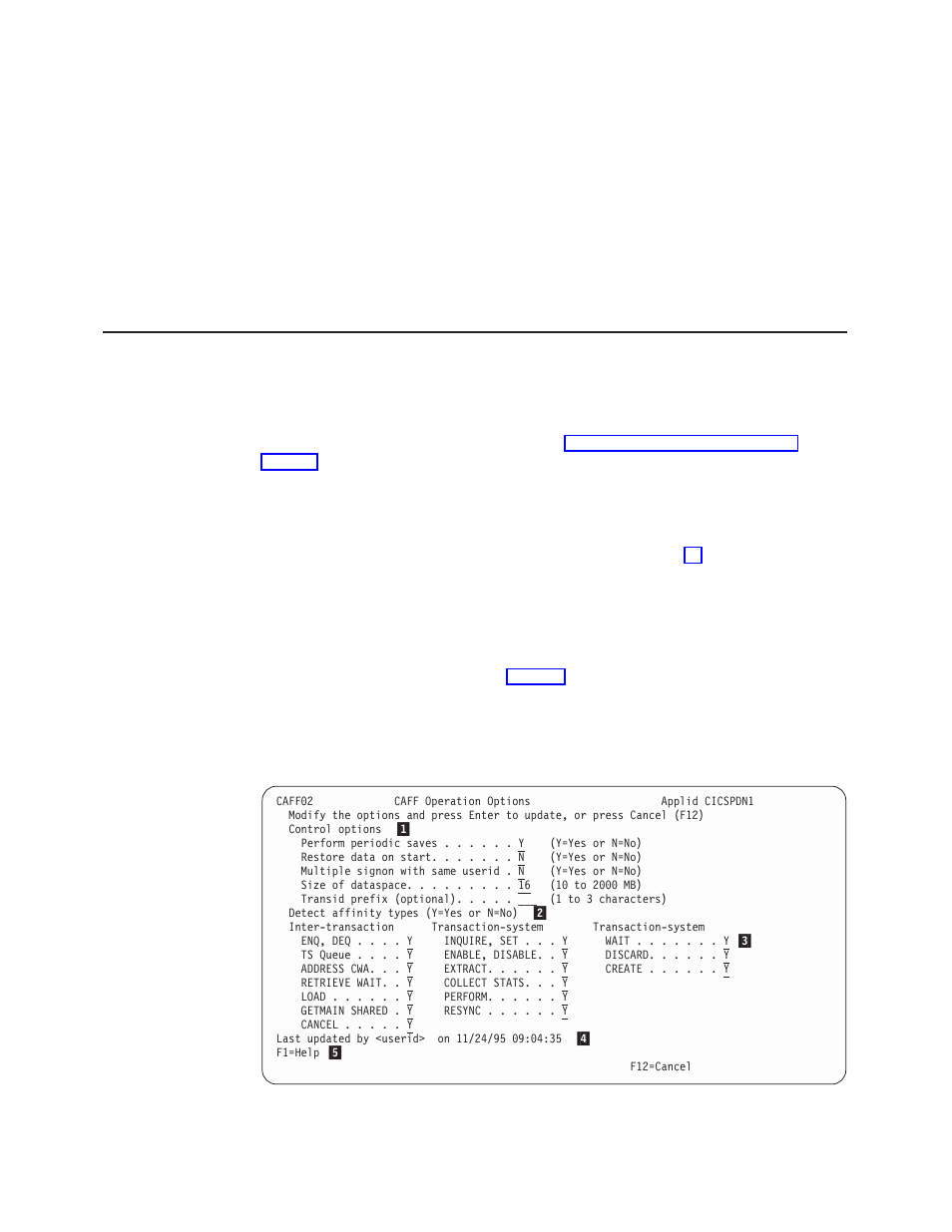 Changing the detector options | IBM Transaction Server OS User Manual | Page 52 / 103