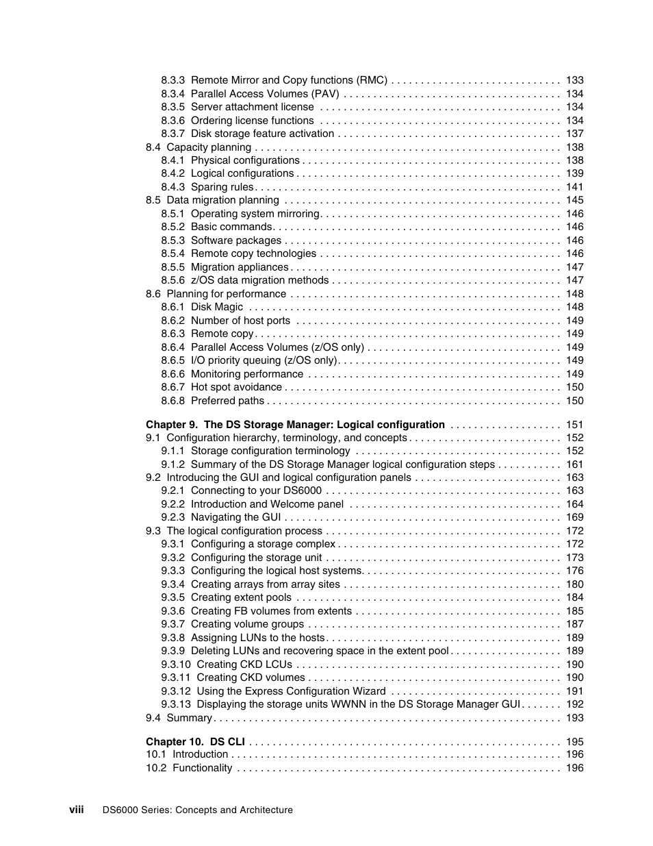 IBM TotalStorage DS6000 Series User Manual | Page 10 / 406